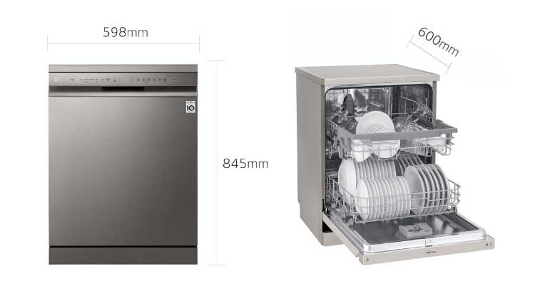 بررسی طراحی ظاهری ماشین ظرفشویی 14 نفره ال جی مدل 512